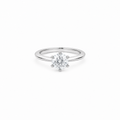 1ct moissanite Classic Solitaire Ring, sterling silver